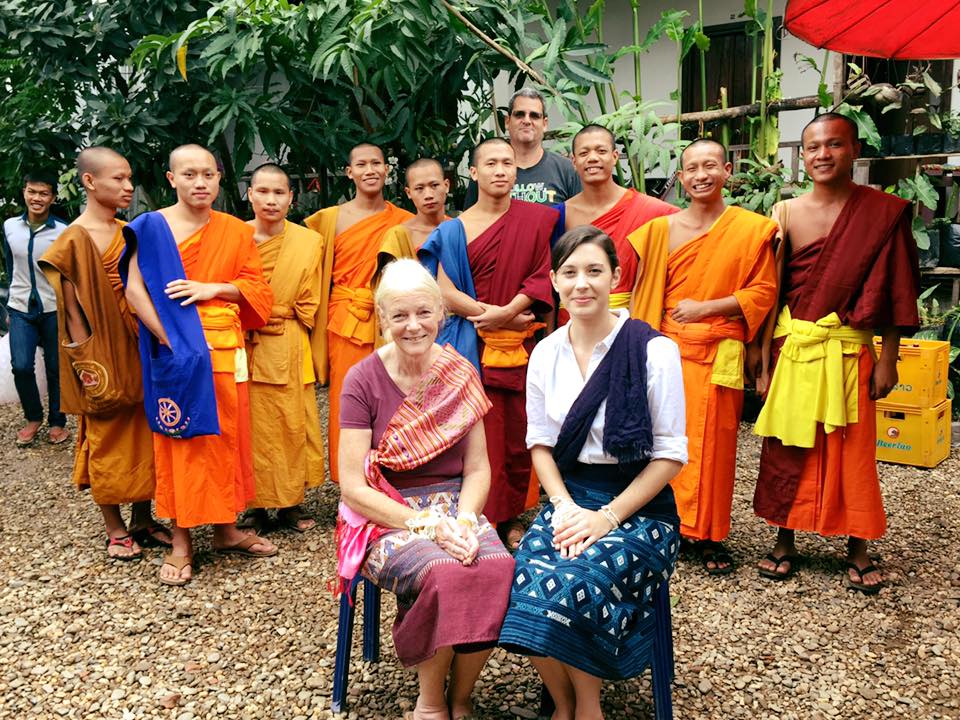 Volunteer teaching in Laos