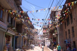 Colourful village life