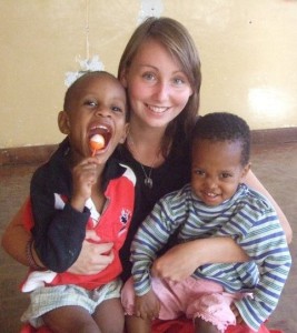 Having a cuddle with David and Miriam