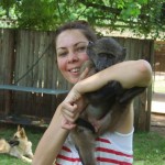 Oyster volunteer with baboons in South Africa