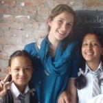 Volunteer teaching Nepal