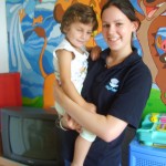 Volunteer with kids in Romania