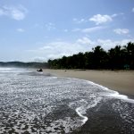 Turtle nesting beach in Costa Rica