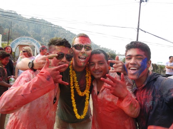 Celebrating Holi 2014 in Nepal