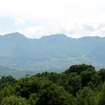 View from the bear sanctuary over the Carpathian Mountains