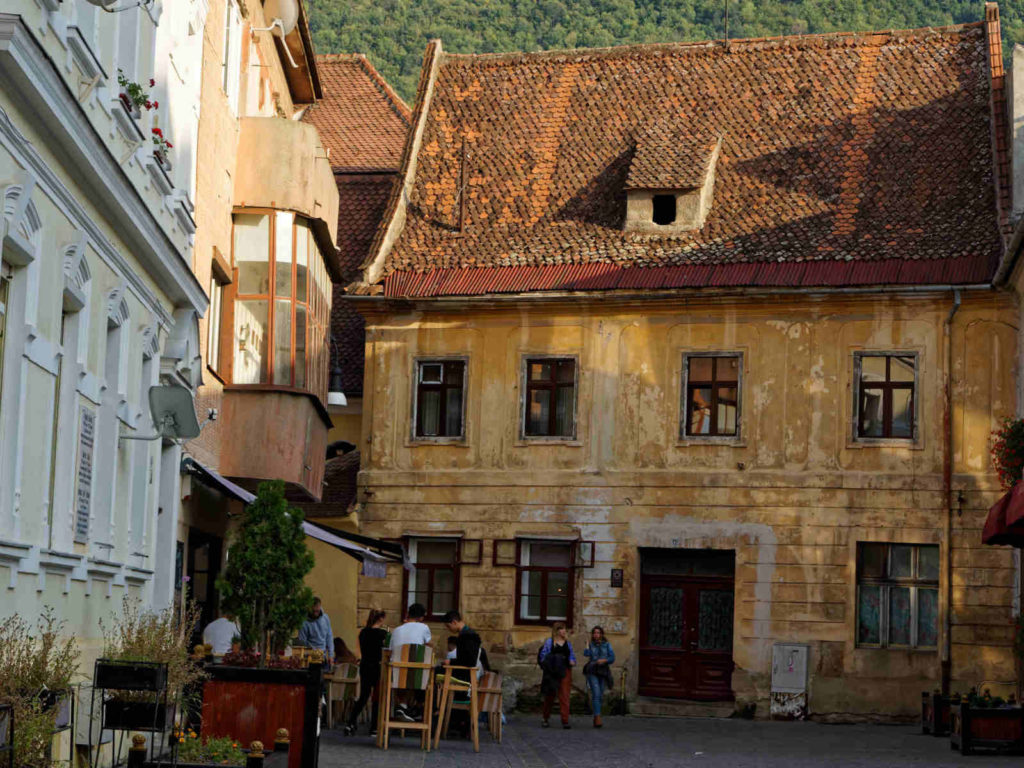 The old buildings of beautiful Brasov