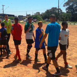 Volunteer coaching soccer