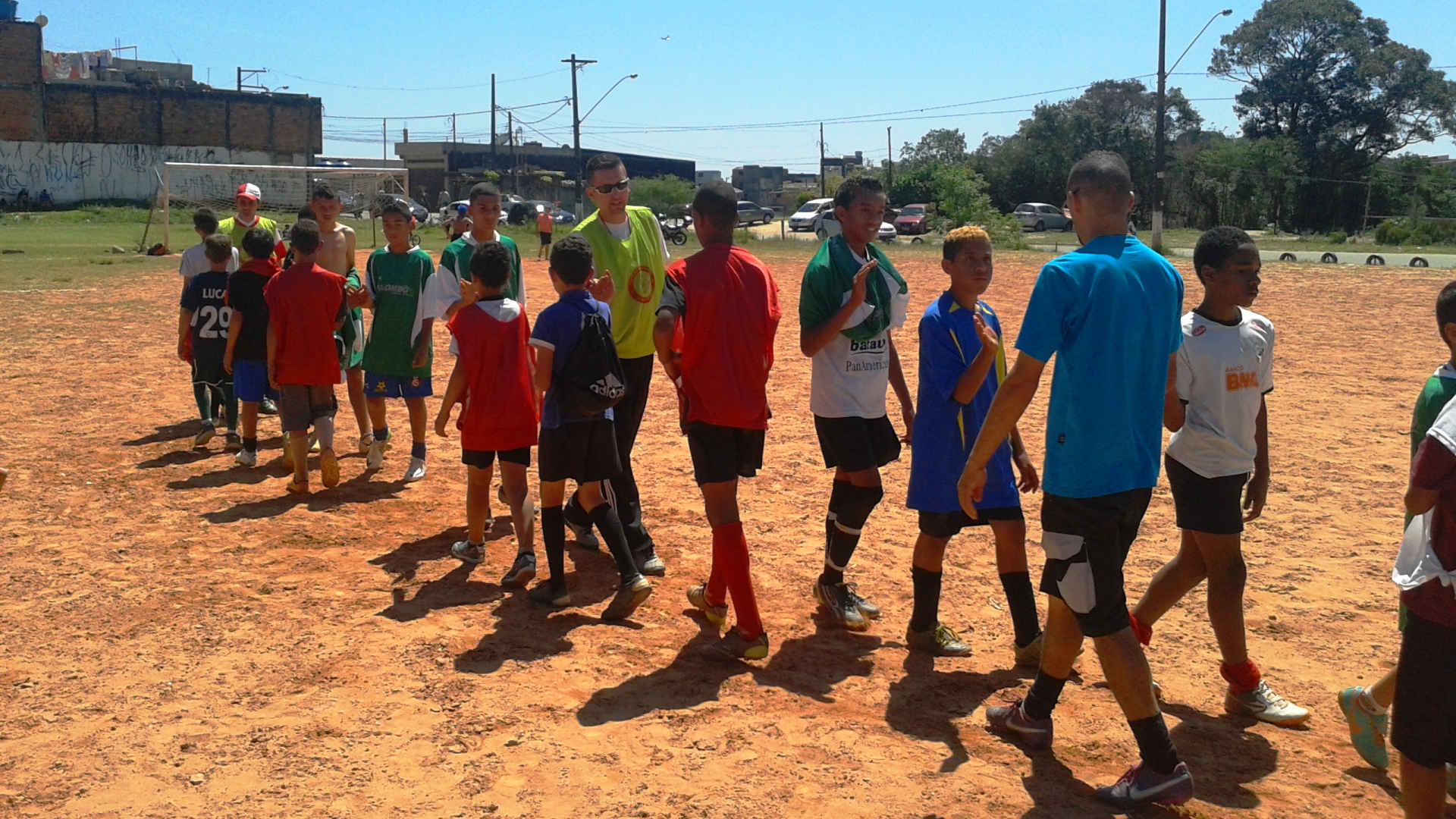 Volunteer coaching soccer