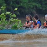 Families help with protecting the rainforest in Borneo