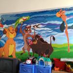 Mural on the wall in the children's hospital in Brasov