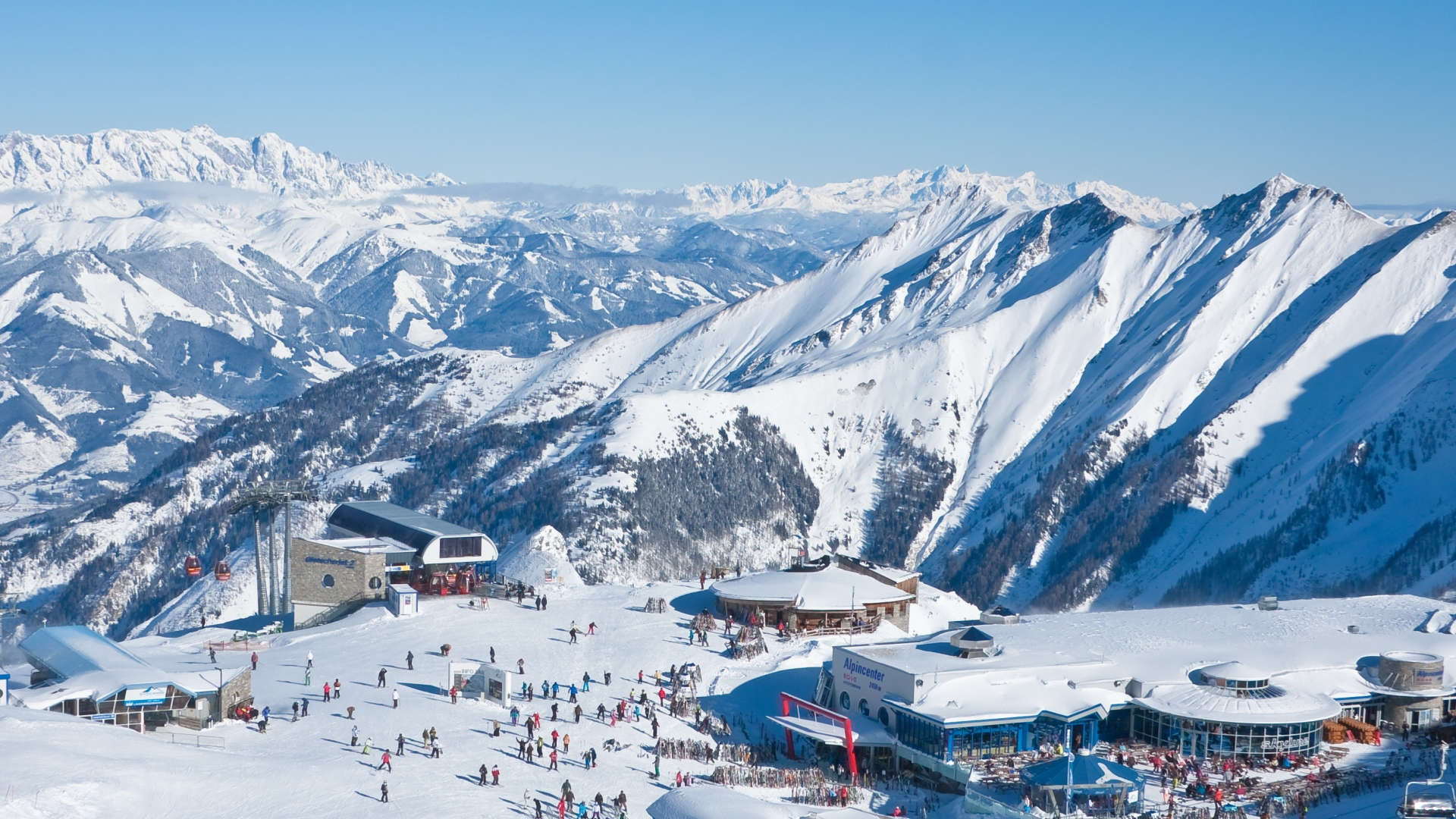 Ski resort in Kaprun, Austria