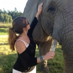 Ayla Ramadan - volunteer with elephants