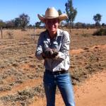 Emily Barton in the Australian outback 2015