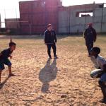 kids playing football in Brazil at the youth centre in Diadema