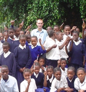 Jon in Tanzania volunteering