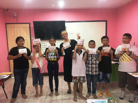 teaching children in a classroom in Thailand on a TESOL teaching course