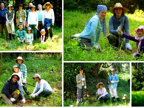 Families in Borneo show off their hard work and achievements on their reforestation project on their holiday with a difference