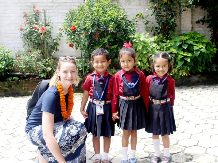 Sarah in Nepal