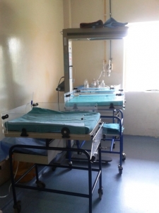 Neonatal room in a hospital in Delhi