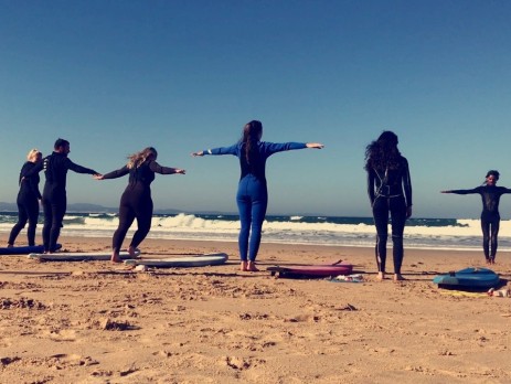 surfing at Jeffreys bay in south africa on oyster programme