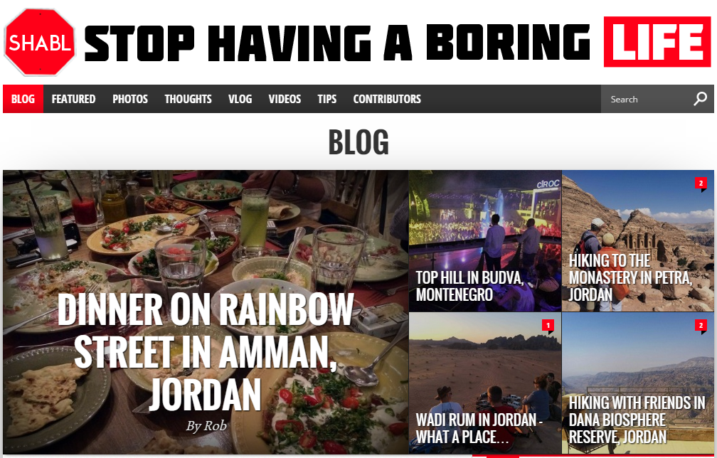Stop having a boring life