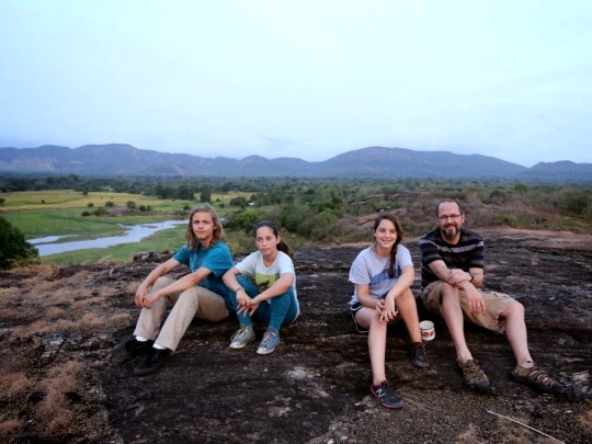 Family with a stunning view