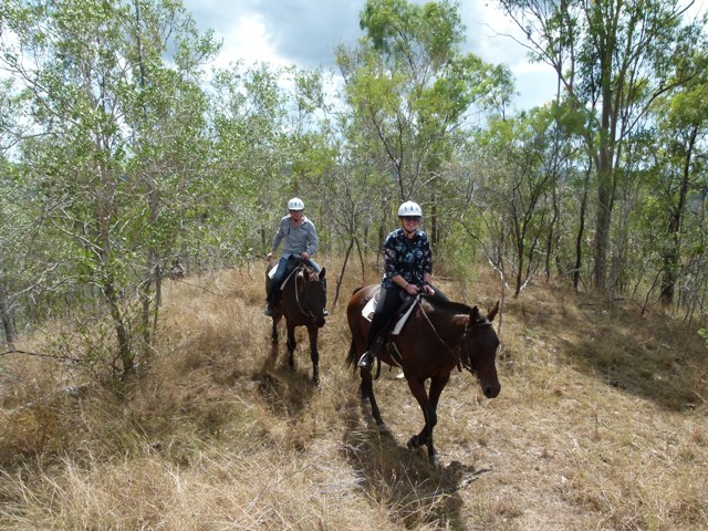 Having fun riding