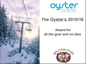 One of the awards given at the 'Oysties'