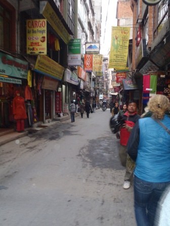 The streets of Thamel, Kathmandu