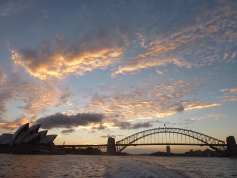 Sunset over Sydney Harbour, Australia