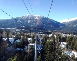 Oyster gap year my commute to work on a gondola in Whistler