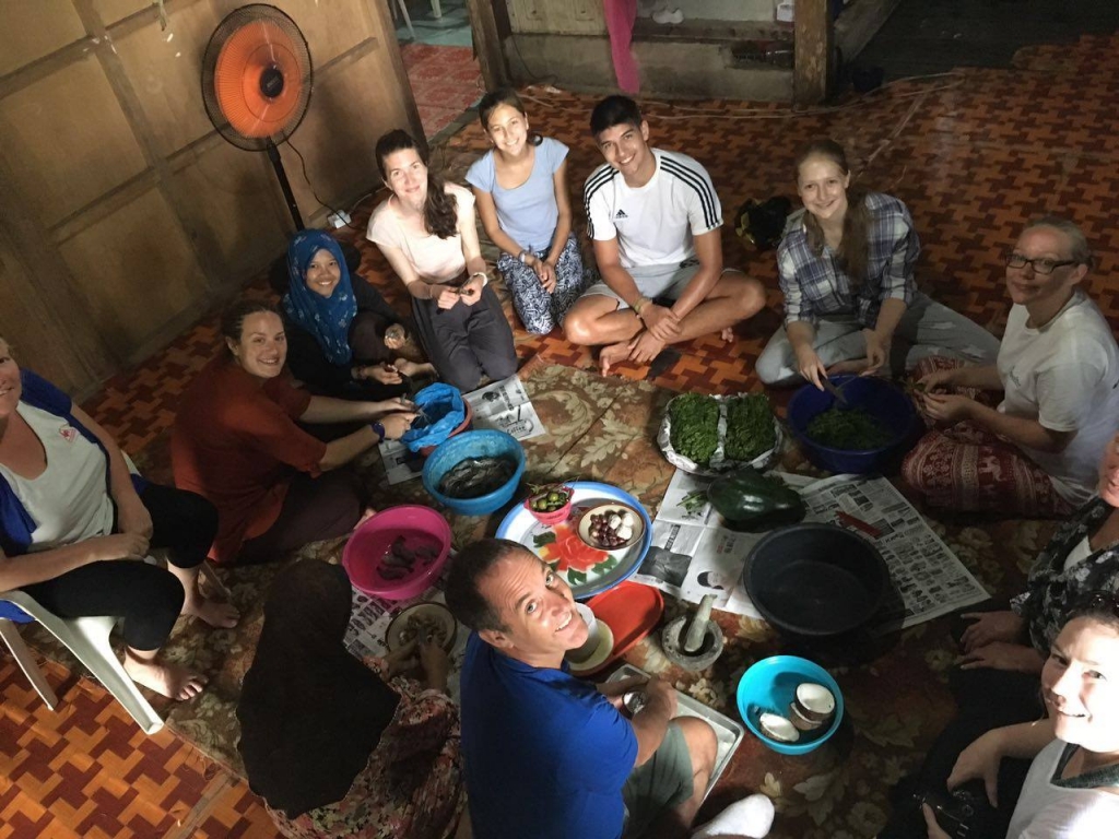 Cooking lesson in Borneo