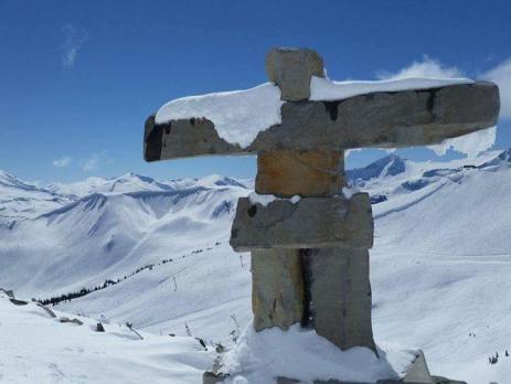 Inukshuk in Whistler mountain