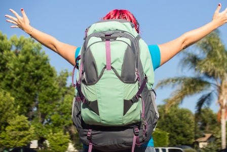 A well-packed rucksack